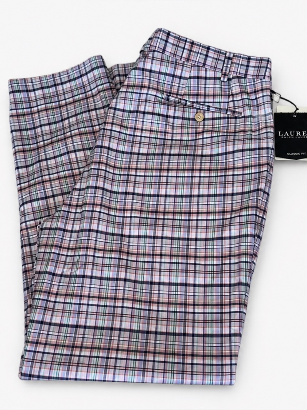 Ralph Lauren Men 40x32 NWT Black Pink Golf Chino Pants Classic Fit